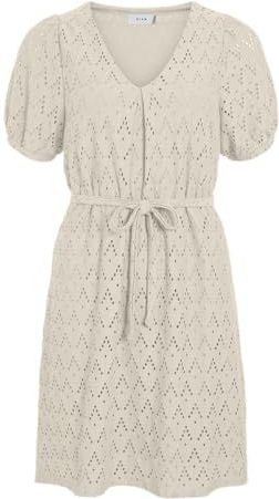 Viamalina V-hals S/S Dress/Pb, berk, L