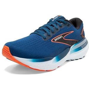 BROOKS Glycerin GTS 21 Sneakers voor heren, 45 EU, Blue Opaal Black Nasturtium, 45 EU