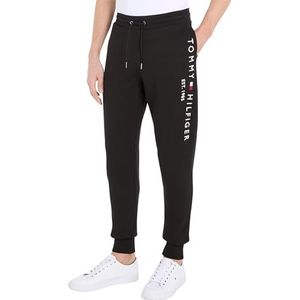 Tommy Hilfiger Heren joggingbroek Tommy Logo Sweatpants katoen, zwart, XL