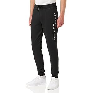 Tommy Hilfiger Heren joggingbroek Tommy Logo Sweatpants katoen, zwart, XL