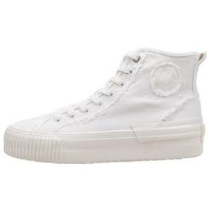 Pepe Jeans Dames Samoi Soft Sneaker, wit (gebroken wit), 7 UK, Wit Gebroken Wit, 7 UK