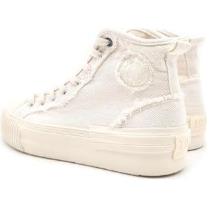 Pepe Jeans Dames Samoi Soft Sneaker, wit (gebroken wit), 5 UK, Wit Gebroken Wit, 5 UK