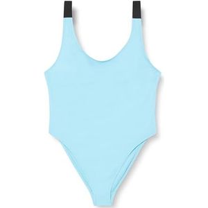 Calvin Klein Dames Scoop Back One Piece-Nylon Badpak, Blauwe Punch, XL