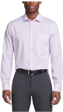 Van Heusen - Overhemd - Zacht Lila - Regular Fit - Flex Kraag