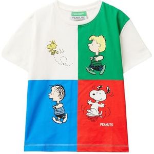 United Colors of Benetton T-shirt voor kinderen en jongeren, Wit, 1 jaar