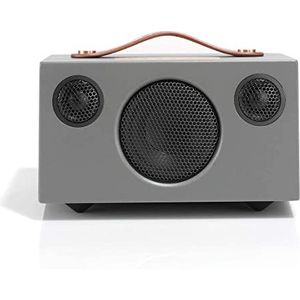 Audio Pro T3 - Draagbare Stereo Luidspreker - Bekroonde geluidskwaliteit, Lange Batterijduur, Lange Levensduur, Oplaadmogelijkheid voor Telefoon - Grijs