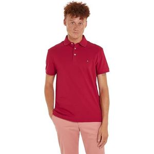 Tommy Hilfiger Heren 1985 Slim Polo S/S Polo's, Rood, 3XL, Koninklijke Berry, 3XL grote maten tall