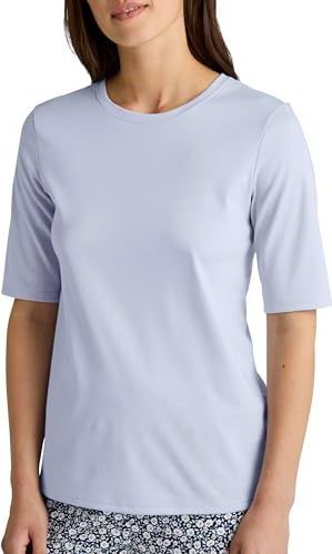 Calida - Favourites - Slaapshirt - Harmony Blauw - Korte Mouwen