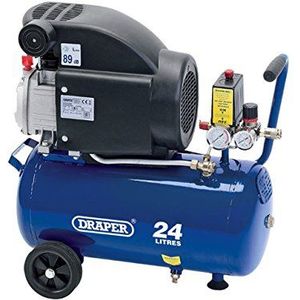 Draper 24980 24L 230V 1.5KW luchtcompressor, blauw
