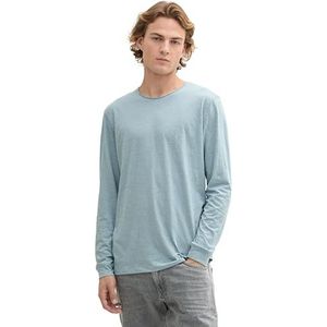 TOM TAILOR Denim T-shirt voor heren, 27840, lichtgrijs mint, L