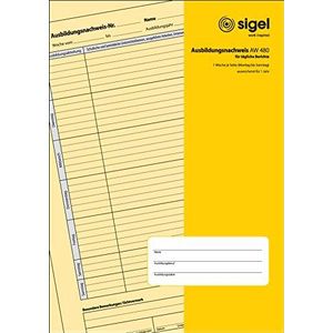 SIGEL AW480 instructieboekje/rapport voor dagelijkse inschrijvingen, A4, 28 vellen
