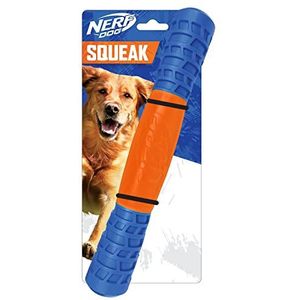 Nerf Dog 11.5"" TPR EXO Squeak Stick - Blauw/Oranje
