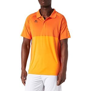 Erima Unisex Six Wings Sport Polo Shirt, nieuw oranje/oranje, S
