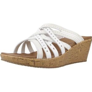 Skechers Beverlee HOT Spring voor dames, Witte Duraleather, 38 EU