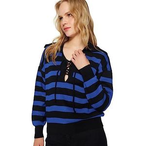 Trendyol FeMan Regular fit Basic Polo Neck Knitwear Trui, Zwart, S, Zwart, S