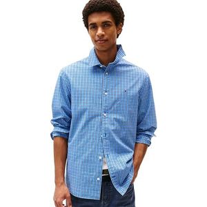 Tommy Jeans Heren L/S Shirt, Blauw (Kopenhagen Blauw Medium Check), XS