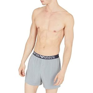 Emporio Armani Heren Men's Soft Modal Boxer Shorts, Monument, M