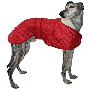 Cosipet Greyhound Anorak Nylon Jas, 76 cm, Rood