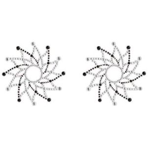 NS Novelties Pretty Charm I Black Tepelafdekking, meerkleurig, 8 cm dames, Veelkleurig., 8 cm