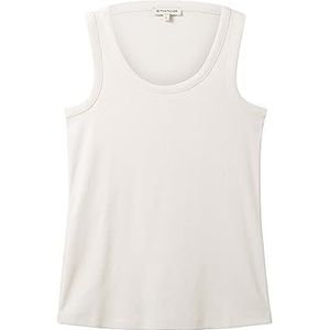 TOM KLEERMAKER basic damestop met geribbelde structuur