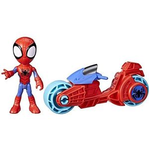 Marvel Spidey and His Amazing Friends, actiefiguur van Spidey, motorspeelgoed, speelgoed voor jongens en meisjes van 3 jaar en ouder