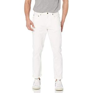 Amazon Essentials Men's Spijkerbroek met slanke pasvorm, Helder wit, 31W / 32L