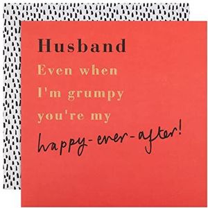 Hallmark Verjaardagskaart voor echtgenoot - Hedendaags Tekst Gebaseerd Ontwerp