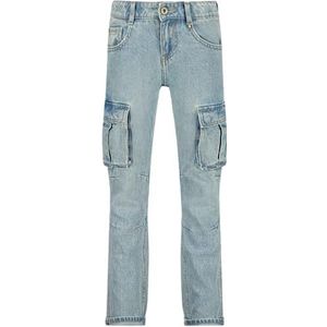 Vingino Peppe Cargo Jeans voor jongens, Light Indigo, 6 Jaar
