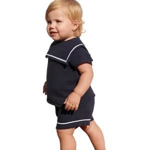 PETIT BATEAU - 2-delige Set - Katoen - Marineblauw
