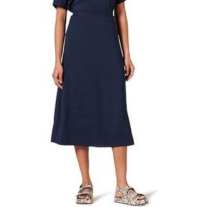 Amazon Essentials Georgette midi-rok voor dames, marineblauw, 10