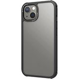 Black Rock - Hoes robuuste transparante hoes geschikt voor Apple iPhone 13 I telefoonhoes transparant, doorzichtig, helder (zwart)