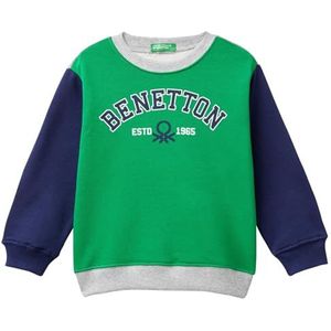 United Colors of Benetton Sweatshirt met capuchon voor kinderen en jongens, Veelkleurig., 5 jaar