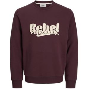 JJ REBEL - Jrebrakim - Sweatshirt - Wijn - Heren