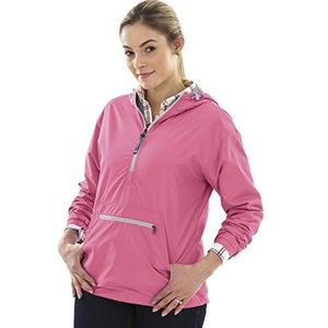 Charles River Apparel Windjack voor dames, Neon Roze, 3XL