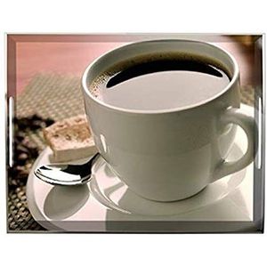 Emsa 507598 dienblad met Cup of Coffee Decor, afmeting 40 x 31 cm, klassiek