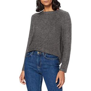 ONLY Dames Onlmayea Life L/S Lace Cc KNT trui, Medium grijs (grey melange), XS