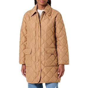 GANT Gewatteerde jas met koord trim, Warm kaki., M