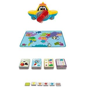 Chicco Cody Edu4You Avontuurvliegtuig, educatief spel met speelmat, programmeren en coderen met een groot kindertapijt, 110 x 80 cm, speelgoed voor kinderen van 2 tot 6 jaar