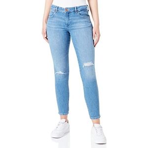 Wrangler Dames skinny jeans, zwart, W40 / L34, zwart, 40W x 34L