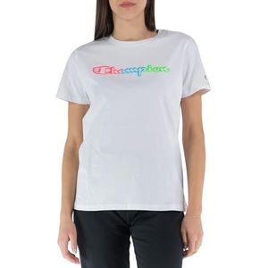 Champion Legacy Color Ground Logo S/S T-shirt, wit, M voor dames