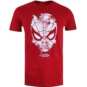 Marvel Spiderman Webhead T-shirt voor heren, Rood (Heather Red Heather), M