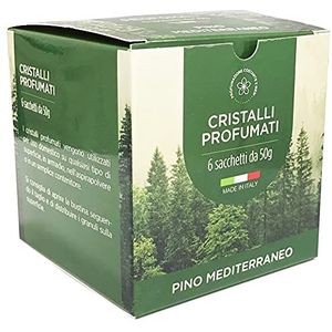 Geurgranulaat voor stofzuiger, kamerkristallen, doos met 6 zakken à 50 g (roze mediterraan)