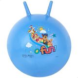 Bedrukte springbal, hopperbal, springbal, springbal, voor binnen en buiten, heropblaasbaar, robuust, fitness voor kinderen Paw Patrol blauw