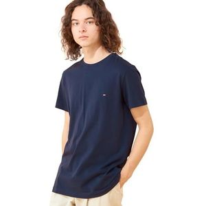 Tommy Hilfiger Core Stretch Slim Cneck Tee T-shirt voor heren, blauw (Navy Blazer 416)., S