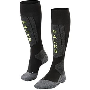 FALKE Heren Skisokken SK5 Expert M KH Wol Functioneel material Warm dun 1 Paar, Zwart (Black-Lightning 3171), 42-43