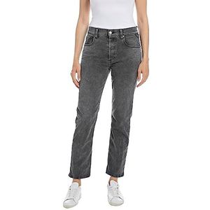 Replay Maijke Straight Jeans voor dames, 096, medium grijs, 23W x 28L