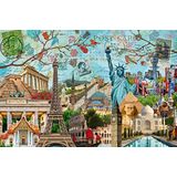 Big City Collage Puzzel (5000 stukjes, Stad, 14 jaar)