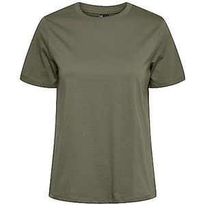 Bestseller A/S Dames Pcria Ss Solid Tee Noos Bc T-shirt, diep lichen green, S