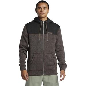 Quiksilver - Zip-up Hoodie - Donkergrijs/Zwart - Polyester