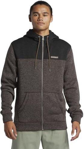 Quiksilver - Zip-up Hoodie - Donkergrijs/Zwart - Polyester